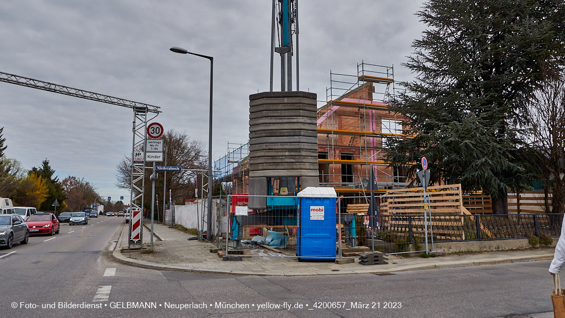 21.03.2023 - Baustelle und Wohnanlage Niederalmstraße 16